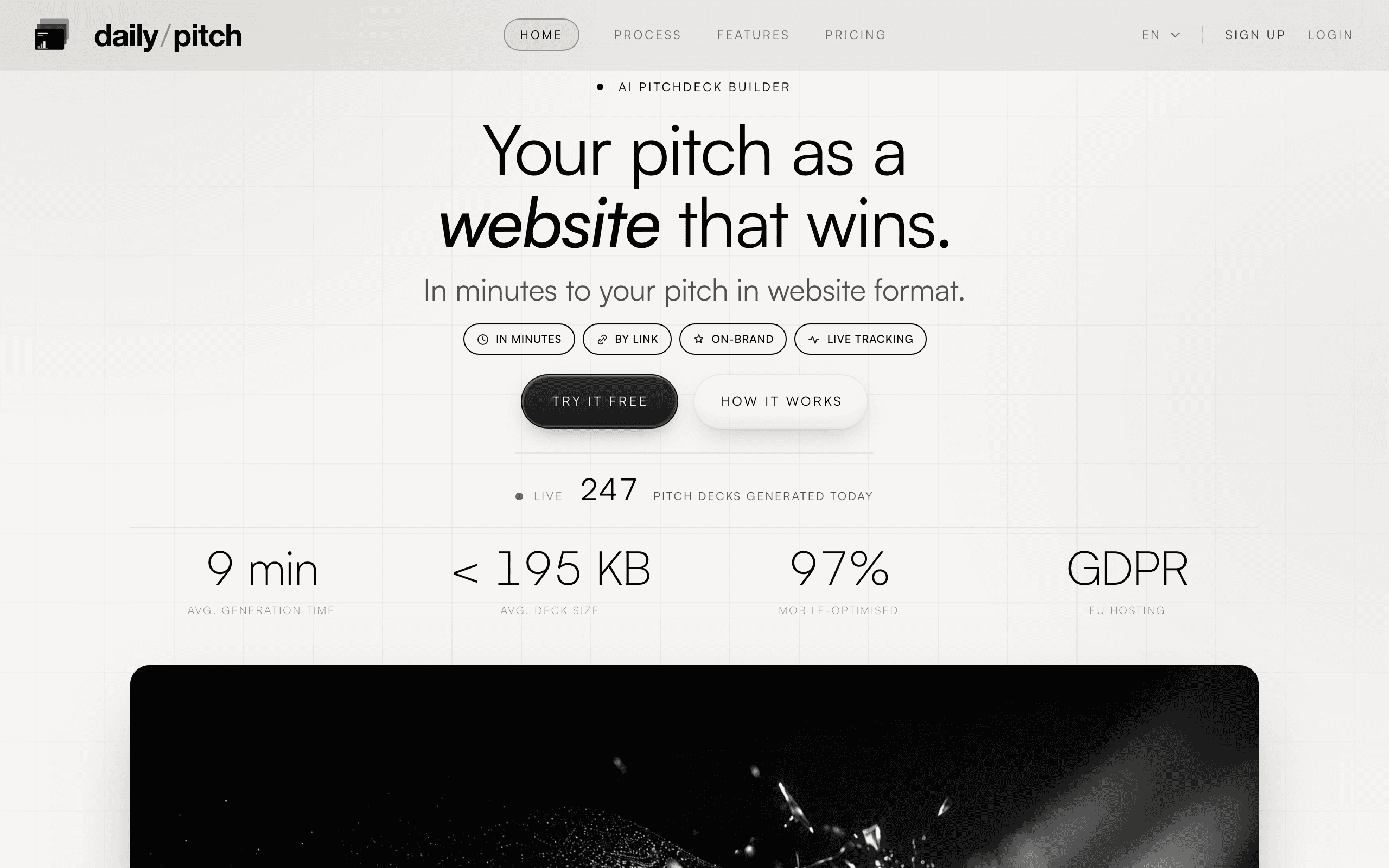 Dailypitch — pitch website builder